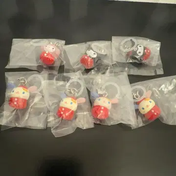 산리오 딸기 표시 액세서리 7개 세트 우사하나 마이멜로디 쿠로미
