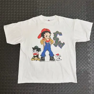 새상품급 90s Betty Boop 빈티지 T셔츠 베티 2XL