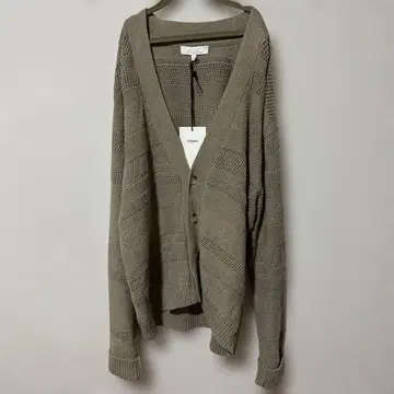 mfpen 짜임 니트 가디건 베이지 계열 루즈핏