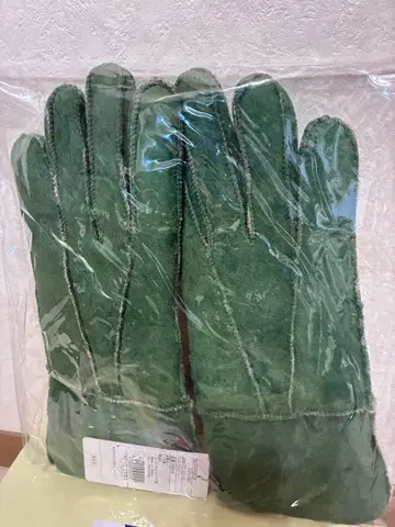 [미사용] 여성 장갑 25cm 양가죽 그린 삼경상회