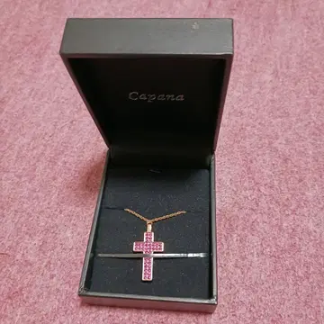 Capana 로자리오 목걸이 핑크
