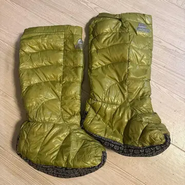마운틴 이큅먼트 텐트 슈즈 다운 부츠 S 올리브 그린