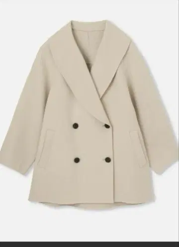 allureville 리버 숄카라 미들 기장 코트