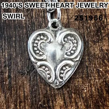 스위트하트 주얼리 SWIRL 소용돌이 실버 빈티지 목걸이