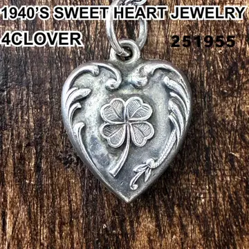 스위트하트 주얼리 클로버 네잎 실버 빈티지 목걸이
