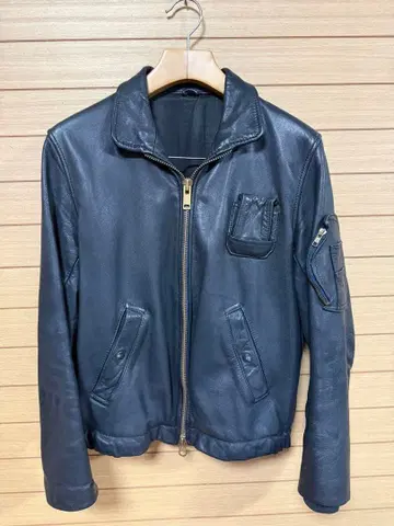 프랑스군 가죽 플라이트 자켓 M 사이즈 상당