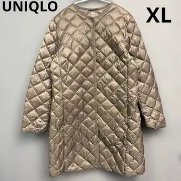 유니클로 울트라 라이트 다운 컴팩트 코트 노카라 퀼팅 XL