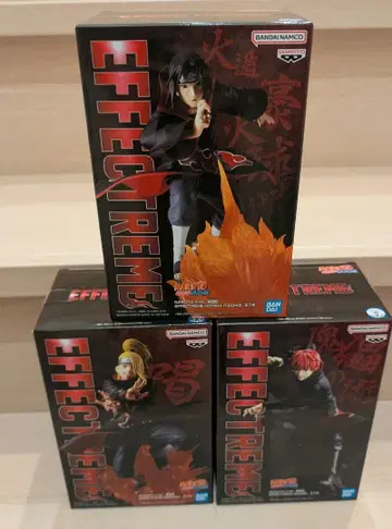 나루토 피규어 EFFECTREME 이타치 데이다라 사소리 3개 아카츠키