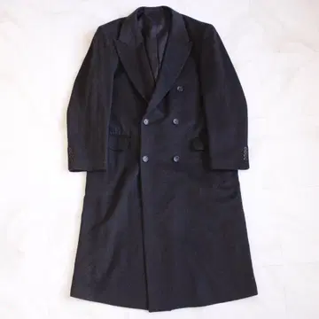 SUBURBAN 캐시미어 혼방 롱 체스터 코트 LL 사이즈 블랙