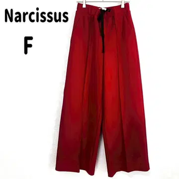 [Narcissus] 나르시스 레드 와이드 팬츠 F 캐주얼 n3901