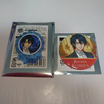 신 테니스의 왕자님 에치젠 료마 세트 이온 로얄타임 캔뱃지 로제트