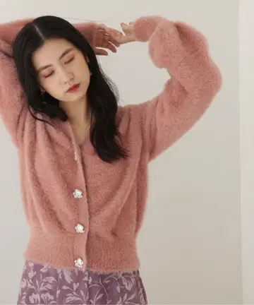 JILLbyJILLSTUART 비쥬 버튼 가디건 사에코 씨