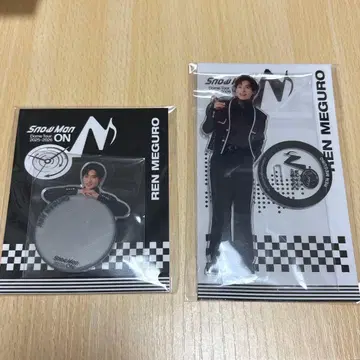 Snow Man REN MEGURO 아크릴 스탠드 거울 스티커