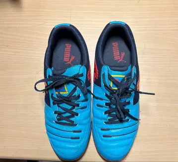 PUMA 축구화 파랑/빨간색