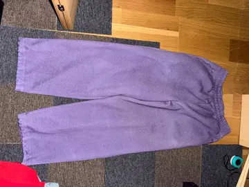 유니클로C 스웨트 팬츠 보라색 리메이크