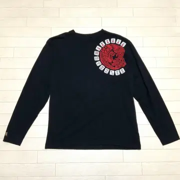 CROPPED HEADS 마작 긴팔 문단평삼색 자수 역만 쯔모