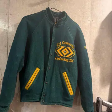 Ralph 바시티 자켓 다크 그린