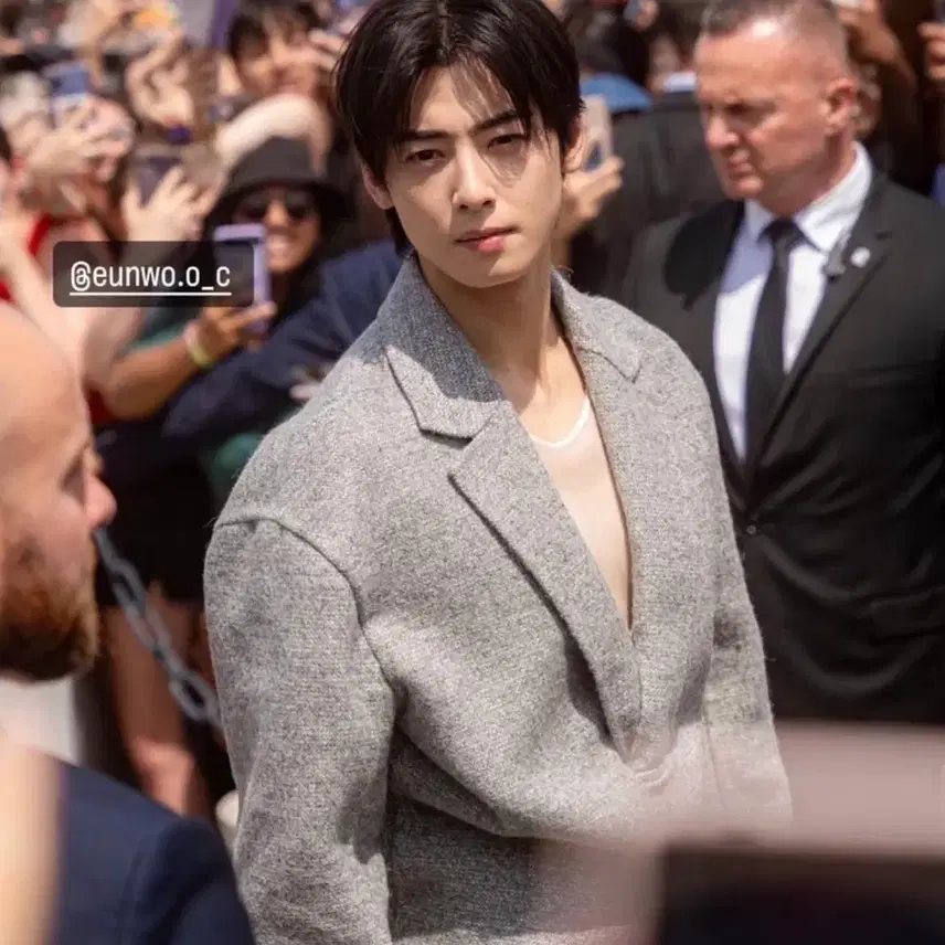 디올 23fw 그레이 버진 울 알파카 트위드자켓 사진 1