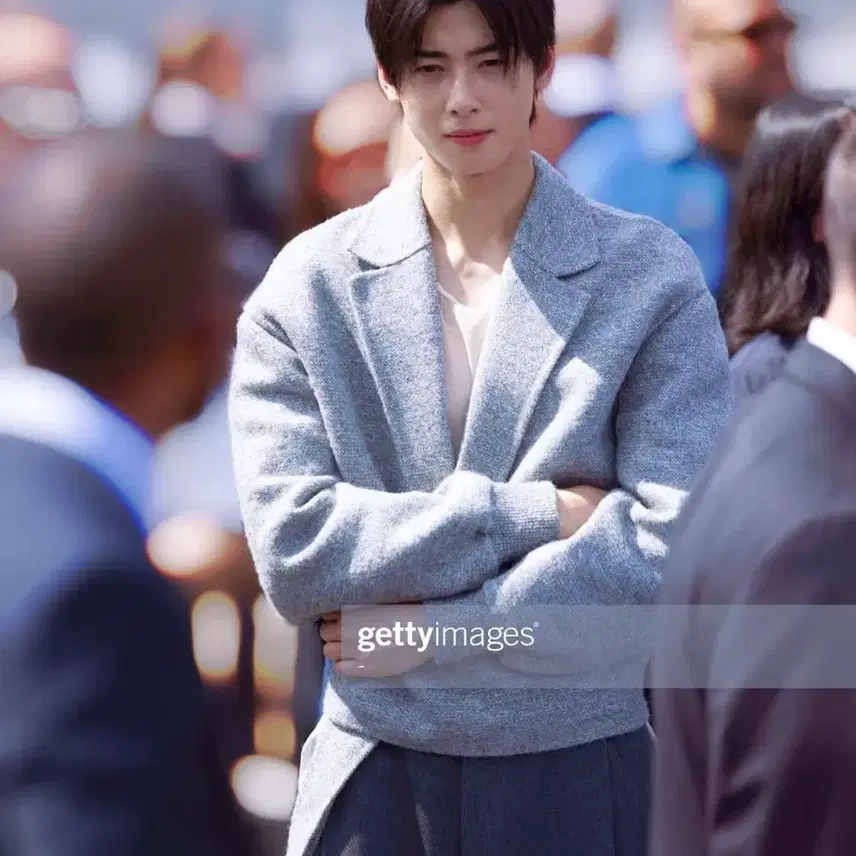디올 23fw 그레이 버진 울 알파카 트위드자켓 사진 3