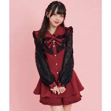 시크릿허니 셋업 와인 레드