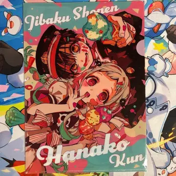 지박소년 하나코 군 고스트 호텔 카페 클리어 파일 아이스크림