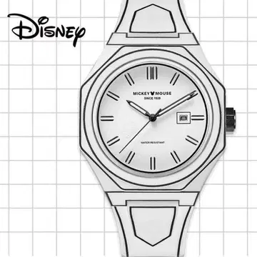 [ 새상품 ] 해외 디즈니 Mickey Mouse 손목시계 화이트 미키