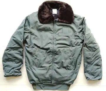 90s 프랑스 공군 실물 미사용 플라이트 자켓 88L 옷깃 보아 포함