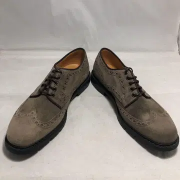 미사용 새상품 이태리제 FABI 스웨이드 윙팁 41사이즈 카키