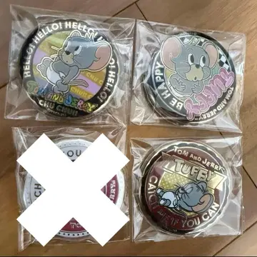낱개 판매 가능 톰과 제리 금색 캔뱃지 세트