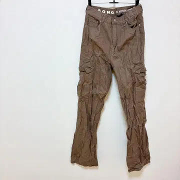 1점 S.O.N.G. 90s 보이프렌드 카고 팬츠 브라운