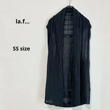 la.f - 라에프 시스루 니트 가디건 SS 숄카라