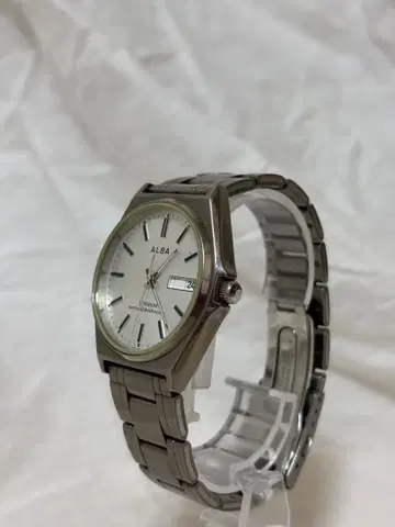 세이코 알바 VX43-0AG0 티타늄 손목시계 남성용 하자품 실작동