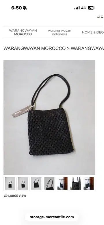 WARANGWAYAN MOROCCO 블랙 숄더백