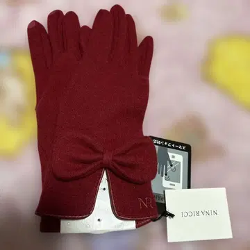 NINA RICCI 리본 포함 스마트폰 터치 가능 장갑