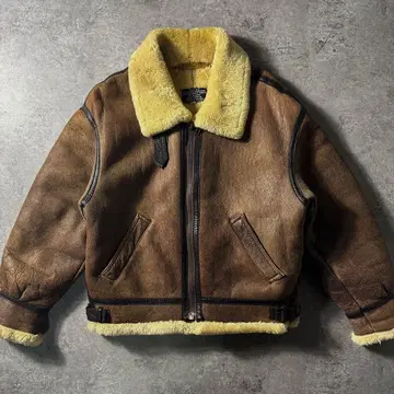 [ 초레어 ] 명작 90s 리얼 무스탕 B-3 가죽 자켓