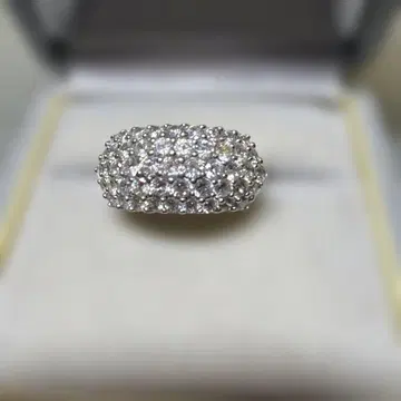 실버 925 파베 스타일 반지 지르코니아 각인 CZ 관리번호 jz128