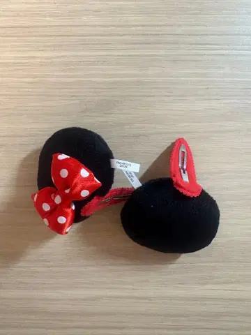 디즈니 미니 마우스 패친 귀 헤어핀
