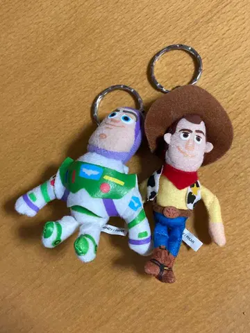 토이스토리 우디 버즈 라이트이어 봉제 인형 키링 2개 세트