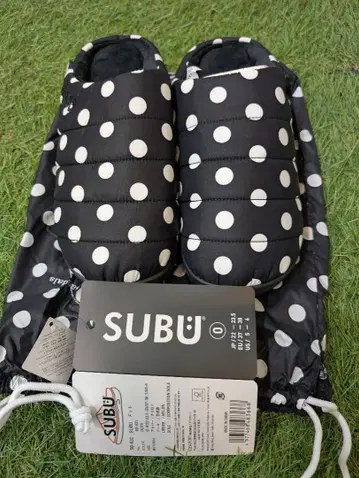 SUBU 도트 샌들 22-23.5cm 스브 슬립온 수납 봉투 포함
