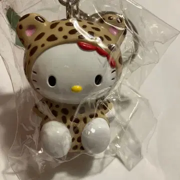 헤이세이 레트로 헬로키티 레오파드 무늬 애니멀 키링