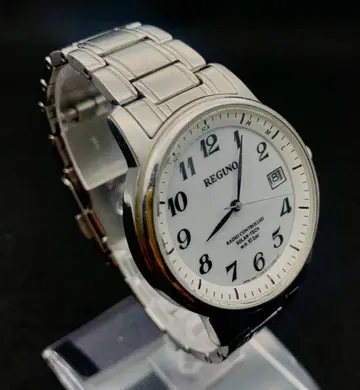 시티즌 REGUNO 레그노 손목시계 전파 솔라 작동품 화이트 다이얼