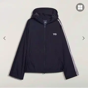 Y-3 나일론 와이어드 3 스트라이프 트랙 탑 L 사이즈