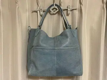 갤러리아노 테네로 백 토트 천연 가죽 라이트 블루 TENERO 숄더