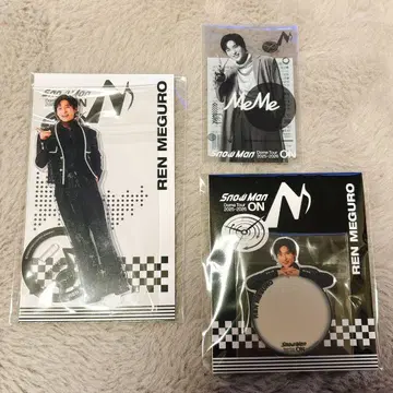 snowman 메구로 렌 ON 아크릴 스탠드 거울 스티커 클리어 스티커