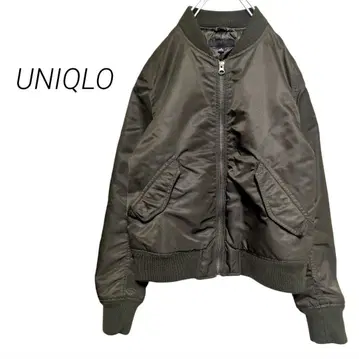 [ 유니클로 ] MA-1 플라이트 자켓 밀리터리 점퍼 카키 올리브