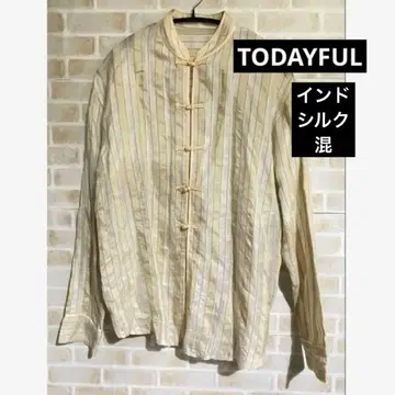 TODAYFUL 투데이풀 차이나 블라우스 인도 실크 긴팔