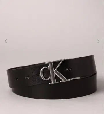 Calvin Klein 블랙 가죽 벨트 CK 로고