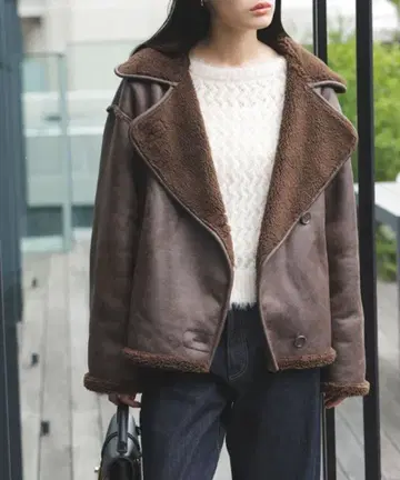 VIS 무스탕 플라이트 자켓