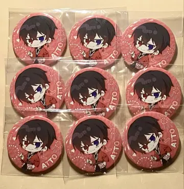 앗토군 핫피 기본 캔뱃지 9개