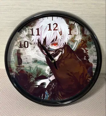 도쿄 구울 카네키 벽걸이 시계 30cm